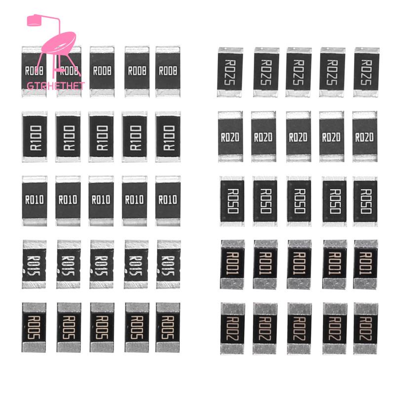 ชุดตัวอย่างตัวต้านทาน 2512 SMD โลหะผสม 50 ชิ้น 10 ชนิด X5 ชิ้น =50 ชิ้น ...