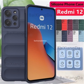 เคสโทรศัพท์มือถือ ซิลิโคนนิ่ม กันกระแทก กันรอยกล้อง สีพื้น แฟชั่น สําหรับ Redmi 12 C 12 R 12R 12C 11A 1 2C 11 A Redmi12C Redmi12R Redmi11A 2023