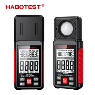 Habotest HT603 ลักซ์มิเตอร์ดิจิตอล 200000 Lux FC เครื่องวัดความเข้มแสง และอุณหภูมิ