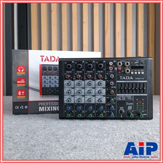 TADA FANCY-6 MIXER สีดำ มิกเซอร์ TADA Fancy 6 ช่องสัญญาณ 4 โมโน 1 สเตอริโอ แจ็ค combo มี Bluetooth มี USB เล่น Mp3 ได...