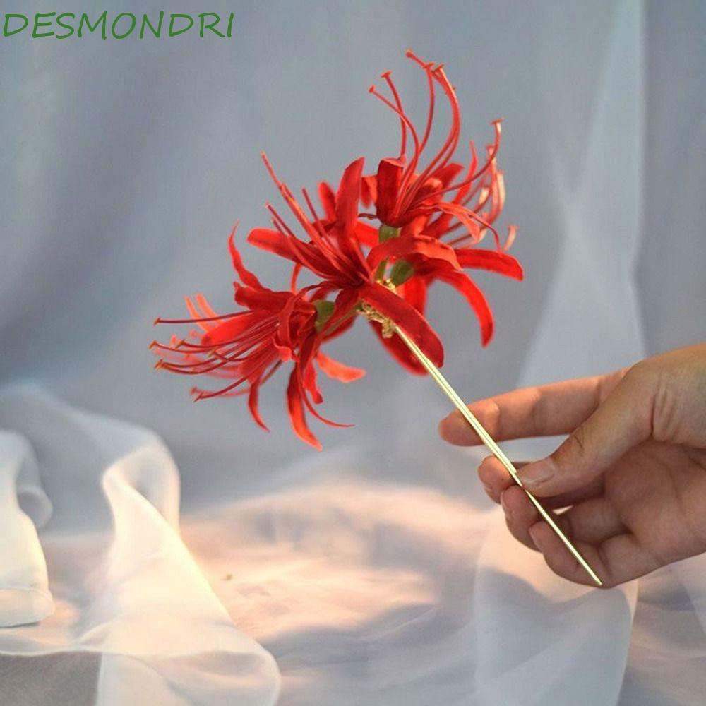 desmondri-lycorisradiata-กิ๊บติดผม-ดอกไม้ประดิษฐ์-สไตล์จีนโบราณ-3d-หวานแหวว-สไตล์ฮั่นฝู