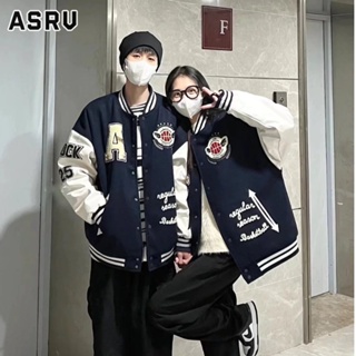 ASRV เสื้อกันหนาว เสื้อแจ็คเก็ตคู่ แขนยาว เวอร์ชั่นเกาหลี ทรงหลวม หล่อ ลำลอง นักเรียน เทรนด์เสื้อผ้าผู้ชายใหม่