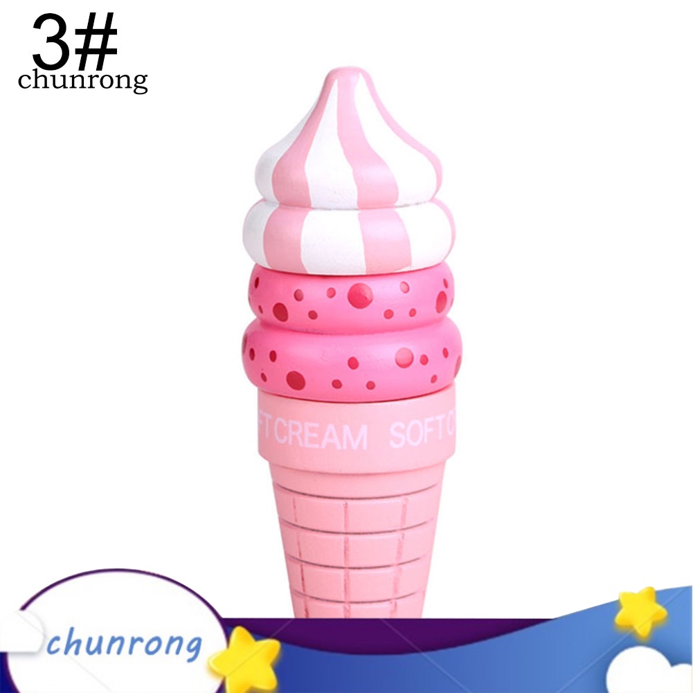 chunrong-แม่เหล็กไม้-เชื่อมต่อไอศกรีม-ของเล่นห้องครัว-สําหรับเด็ก