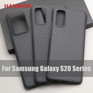 Hanwor เคสโทรศัพท์มือถือคาร์บอนไฟเบอร์ คุณภาพสูง สําหรับ Samsung Galaxy S20 Plus Ultra S20