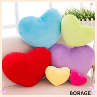 Borage Hot Heart Plush หมอนตุ๊กตารูปหัวใจสีแดงสีชมพูสําหรับตกแต่งบ้านงานวันเกิด