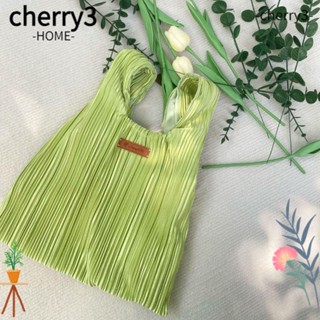 Cherry3 กระเป๋าถือ กระเป๋าช้อปปิ้ง ผ้าแคนวาส แฮนด์เมด จุของได้เยอะ สําหรับผู้หญิง