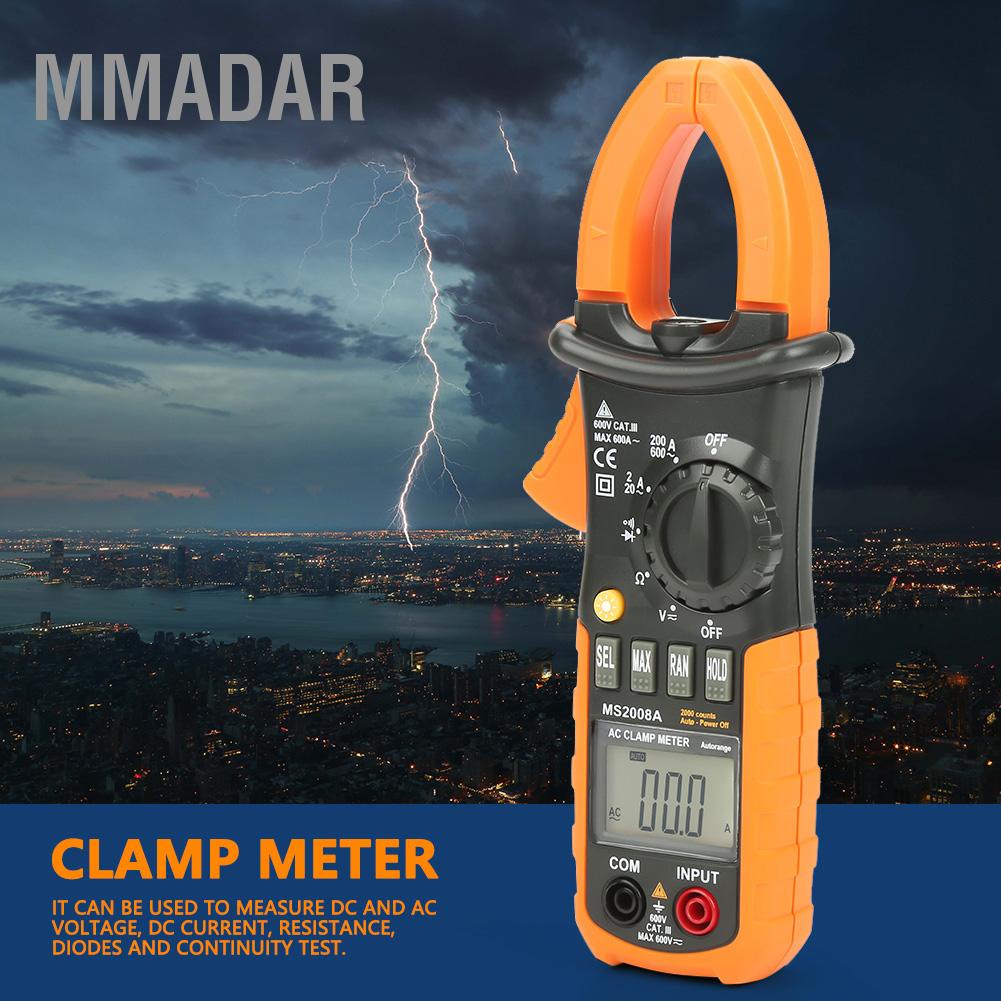 mmadar-peakmeter-แคลมป์มิเตอร์ดิจิตอล-lcd-แบบมือถือ-มัลติมิเตอร์วินิจฉัยแรงดันไฟฟ้า-ac-dc