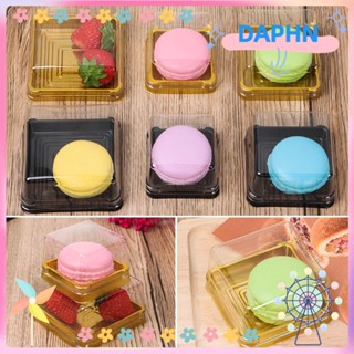 Daphs กล่องบรรจุภัณฑ์ ทรงสี่เหลี่ยม สําหรับใส่ขนมไหว้พระจันทร์ เค้กวันเกิด งานแต่งงาน ปาร์ตี้คริสต์มาส คัพเค้ก 50 ชุด