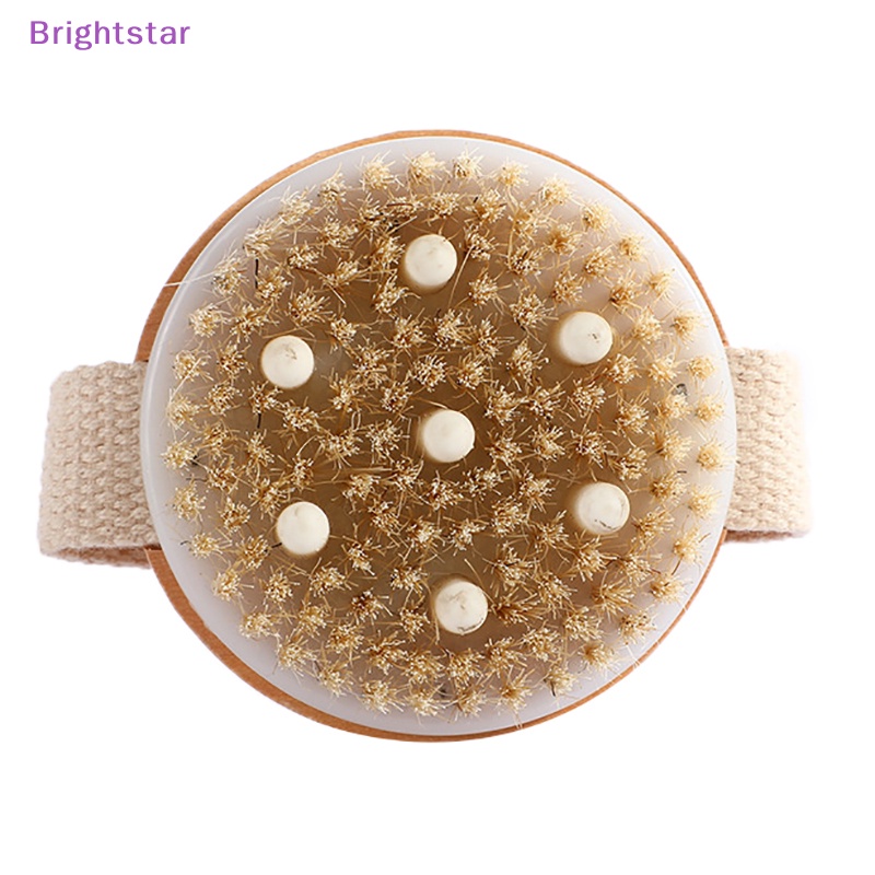 brightstar-แปรงขัดผิว-แปรงอาบน้ํา-อุปกรณ์ห้องน้ํา-แปรงหัวกลม-ขนแปรงนุ่ม-พร้อมหัวนวดซิลิโคนเจ็ดหัว-ใหม่