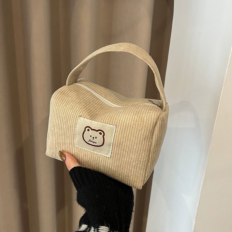 corduroy-handheld-cosmetic-bag-new-style-female-student-korean-version-go-out-handbag-female-large-capacity-cosmetic-storage-bag