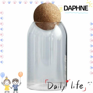 Daphne โหลแก้วใส่ชา กาแฟ น้ําตาล พร้อมจุกปิด