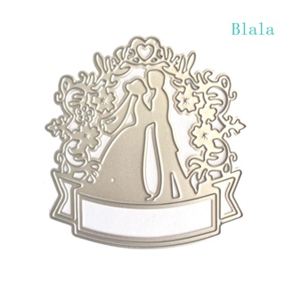 Blala แผ่นแม่แบบโลหะ ตัดลายนูน สําหรับตกแต่งสมุดภาพ งานแต่งงาน DIY