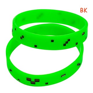 Bk สายรัดข้อมือซิลิโคน พิมพ์ลายหมากรุก สไตล์พังก์ 1 ชิ้น