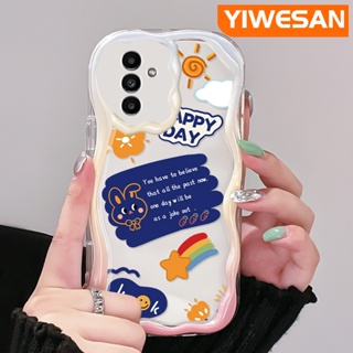 เคสโทรศัพท์มือถือ แบบใส ลายการ์ตูนกระต่ายน่ารัก สีรุ้ง สําหรับ Samsung galaxy A13 A13 5G A04s A14
