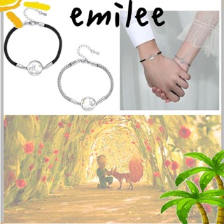 Emilee เจ้าชายน้อย สร้อยข้อมือ ของขวัญ วันวาเลนไทน์ โซ่ เครื่องประดับ อุปกรณ์ ของขวัญวันวาเลนไทน์ ทอ จี้ สร้อยข้อมือ