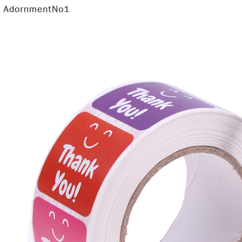 adornmentno1-สติกเกอร์ฉลาก-thank-you-สําหรับตกแต่งบรรจุภัณฑ์เบเกอรี่-500-ชิ้น-ต่อม้วน