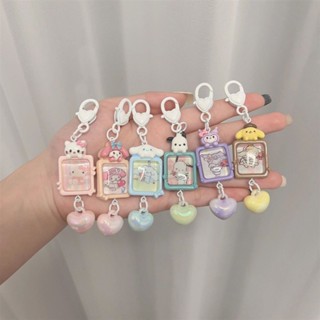 SANRIO พวงกุญแจ จี้รูปการ์ตูนเมโลดี้น่ารัก ขนาดเล็ก สําหรับตกแต่งกระเป๋านักเรียน กระเป๋าเป้สะพายหลัง