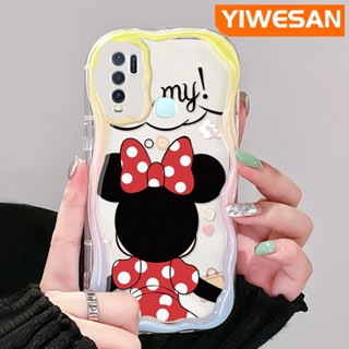 เคสโทรศัพท์มือถือ ซิลิกาใส กันกระแทก ลายมินนี่เมาส์น่ารัก สําหรับ VIVO Y30 Y30i Y50