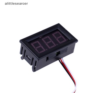 Alittlesearcer แผงโวลต์มิเตอร์ดิจิทัล DC 0-30V 3 สาย LED สําหรับรถยนต์ EN