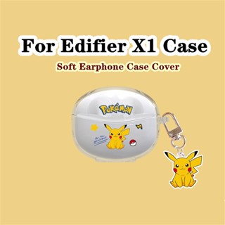 【จัดส่งด่วน】เคสหูฟังนิ่ม แบบใส ลายการ์ตูนกระต่าย ดาว สําหรับ Edifier X1 X1