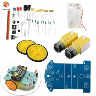 2wd ใหม่ ชุดแชสซีรถยนต์ หุ่นยนต์ติดตามรถยนต์ DIY สําหรับ Arduino Type