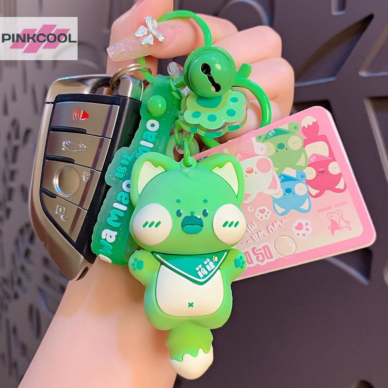 pinkcool-พวงกุญแจ-จี้ตุ๊กตาการ์ตูนแมวน่ารัก-สําหรับห้อยกระเป๋าเป้สะพายหลัง