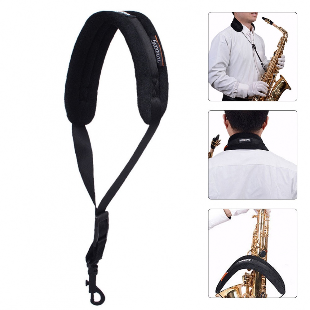 new-arrival-saxophone-strap-neck-strap-nylon-sponge-plush-saxophone-soprano-tenor-1pc