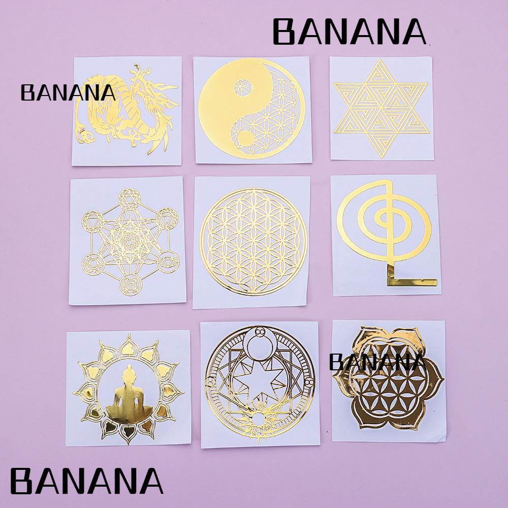 banana1-สติกเกอร์โลหะ-ทองแดง-อีพ็อกซี่-ลายดอกไม้-ชีวิตศิลปะ-งานฝีมือ-พลังงาน