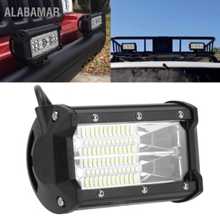 ALABAMAR Universal 72W 5 นิ้ว 24LED ไฟตัดหมอกทำงานหลังคาไฟเปลี่ยนสำหรับรถบรรทุกดัดแปลง SUV