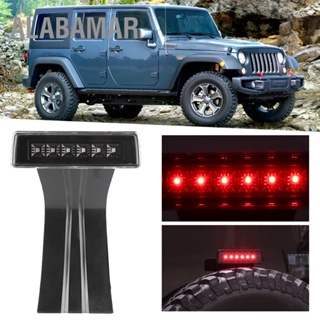 ALABAMAR ไฟเบรกดวงที่ 3 LED ระดับสูงพร้อมเลนส์ใสสำหรับรถจี๊ป Wrangler JK 2/4 ประตู 2007 - 2018