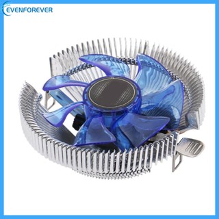 Ev พัดลมระบายความร้อนฮีทซิงค์ CPU แกนเซรามิค LED สีฟ้า สําหรับคอมพิวเตอร์ตั้งโต๊ะ LGA 775