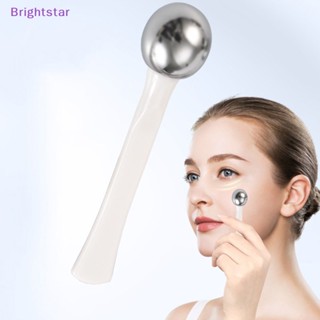 Brightstar ลูกกลิ้งนวดรอบดวงตา ครีมทารอบดวงตา เครื่องสําอาง ไม้พาย ต่อต้านริ้วรอย บนใบหน้า ช้อน โลหะผสมทอง บาง เครื่องมือดูแลผิว ใหม่