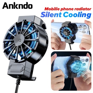 Ankndo พัดลมระบายความร้อนโทรศัพท์มือถือเล่นเกมเหมาะสำหรับมือถือทุกรุ่น สําหรับฮีทซิงค์เกม PUBG Android