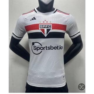 [Player Version] 2324 ใหม่ เสื้อเชิ้ตแขนสั้น ลายทีมชาติฟุตบอล Brazilian League Sao Paulo คุณภาพสูง