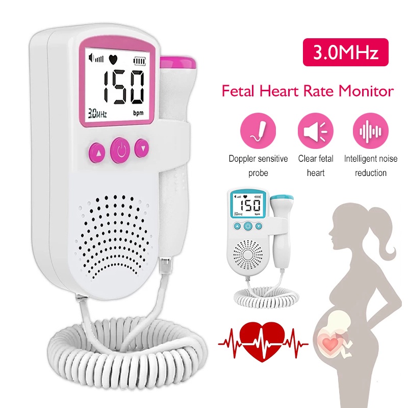 doppler-เครื่องวัดอัตราการเต้นของหัวใจของทารกในครรภ์-fetal-heart-rate-monitor-ที่ฟังเสียงหัวใจทารกในครรภ์