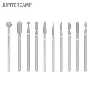 Jupitercamp ชุดดอกสว่าน กําจัดหนังกําพร้า แบบมืออาชีพ สําหรับร้านเสริมสวย 10 ชิ้น