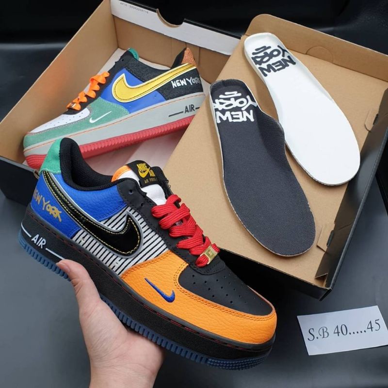 รองเท้าผ้าใบnikeairforce1-07-lv8-whetthelasneakersรองเท้าผ้าใบแฟชั่นรองเท้าผ้าใบผู้ชายตรงปกแท้100-พร้อมกล่อง