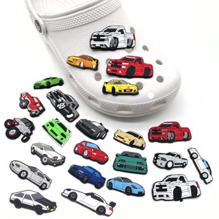 CROCS 【Hot Car Series】 Jibbitz จี้รองเท้า PVC ถอดได้ สําหรับตกแต่งรองเท้าเด็กผู้ชาย และเด็กผู้หญิง