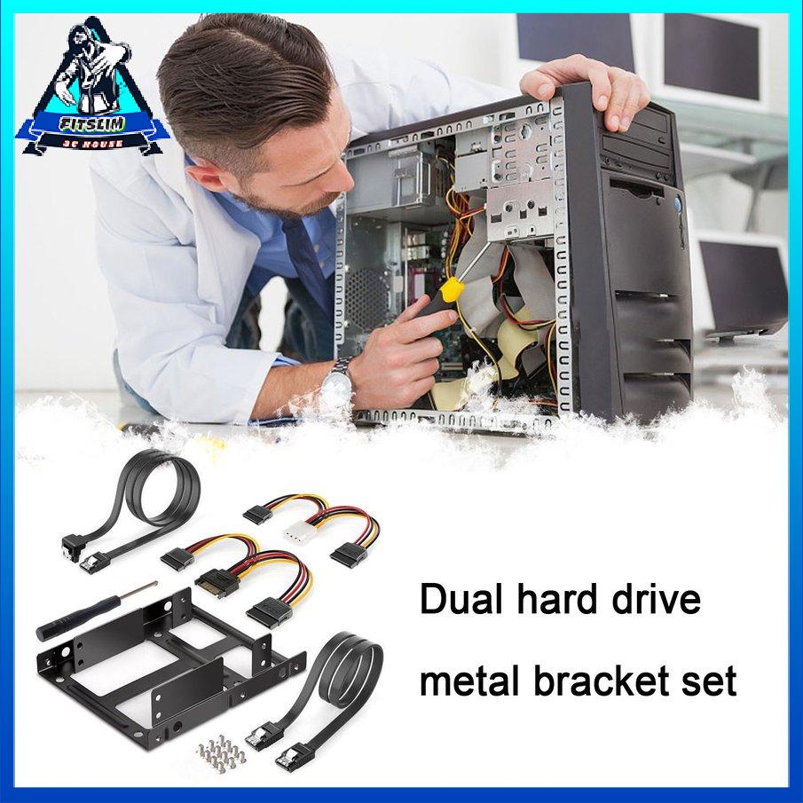 พร้อม-ssd-bracket-set-2-5-inch-to-3-5-internal-hard-disk-drive-mounting-kit-brackets-sata-data-cable-สายชาร์จพลังงาน-y-16