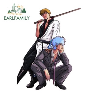 Earlfamily สติกเกอร์ GINTAMA กันน้ํา กันรอยขีดข่วน สําหรับติดตกแต่งกระจกรถยนต์ แล็ปท็อป 13 ซม. x 10.2 ซม.