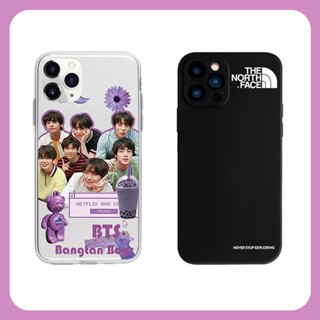 BTS THE NORTH FACE เคส Samsung A03 A02S A03S A30 A20 A20S J2 Prime J7 Prime J4 Plus J6 Plus เคสป้องกันโทรศัพท์มือถือ