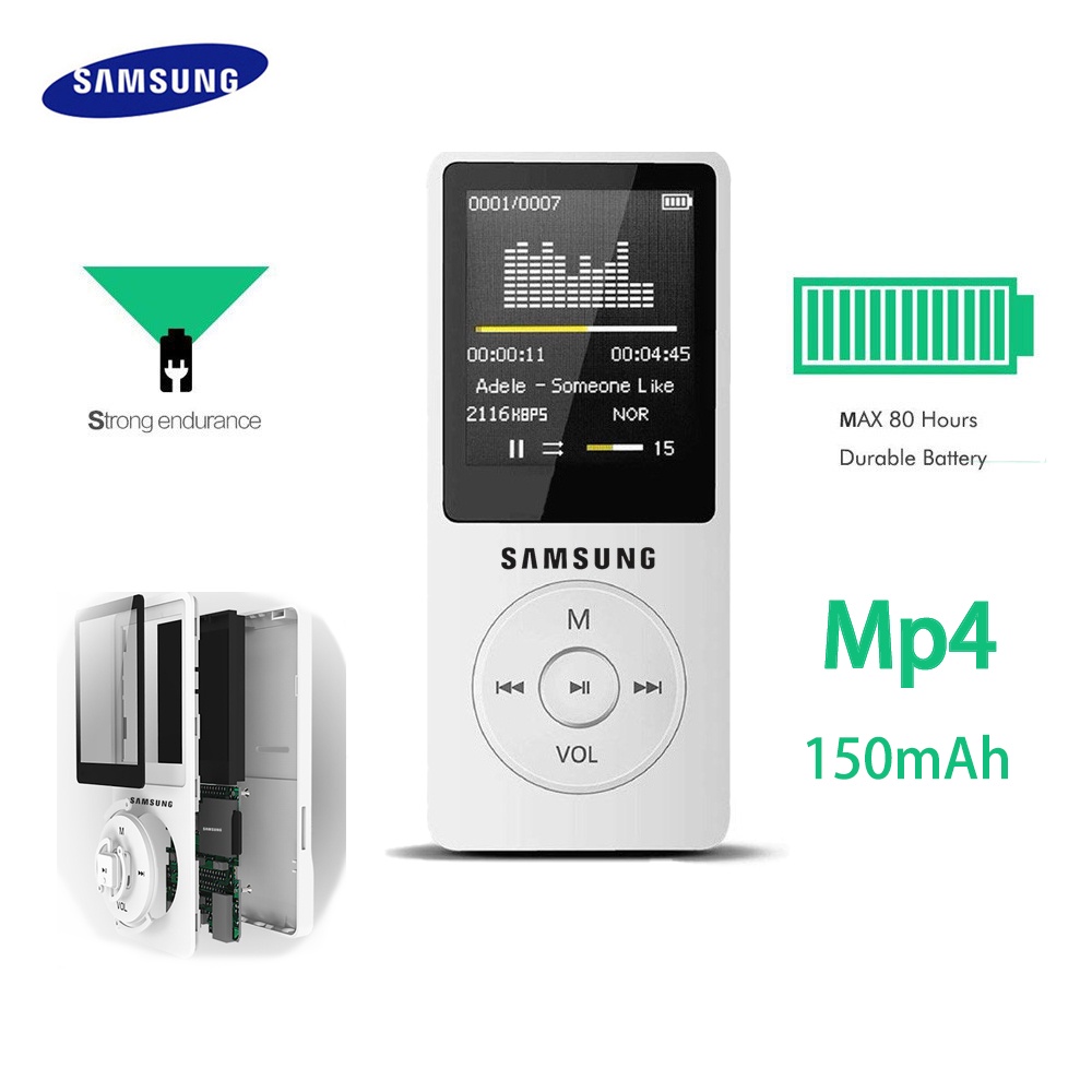 ภาพหน้าปกสินค้า24h Ship-Samsung USB M4 MP3 Walkman วิทยุ FM LCD สําหรับการ์ดหน่วยความจํา 150mAh 32G จากร้าน berago.th บน Shopee