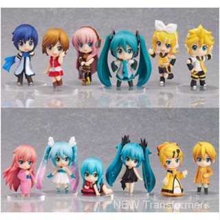 โมเดลฟิกเกอร์ อนิเมะ Hatsune Miku 12 โมเดล ของเล่นสําหรับเด็ก LL3Q