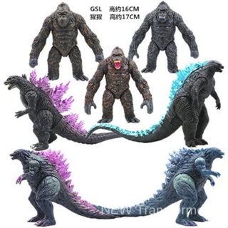 โมเดลตุ๊กตาฟิกเกอร์ Godzilla vs King Kong Orangutan Space Red Lotus Millennium Star Monster ของเล่นสําหรับเด็ก R9HS