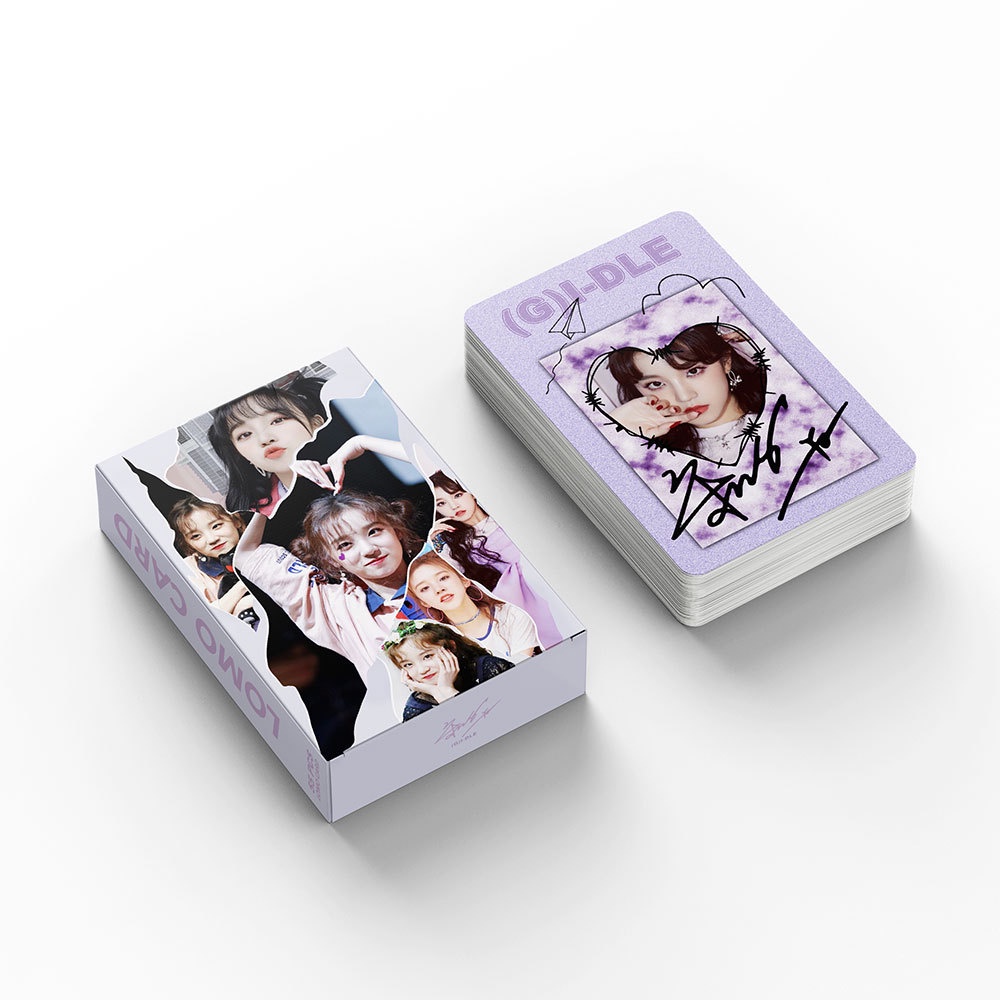 yuqi-g-i-dle-โปสการ์ด-อัลบั้มรูปภาพ-lomo-cards-gidle-kpop-จํานวน-55-ชิ้น-ต่อกล่อง
