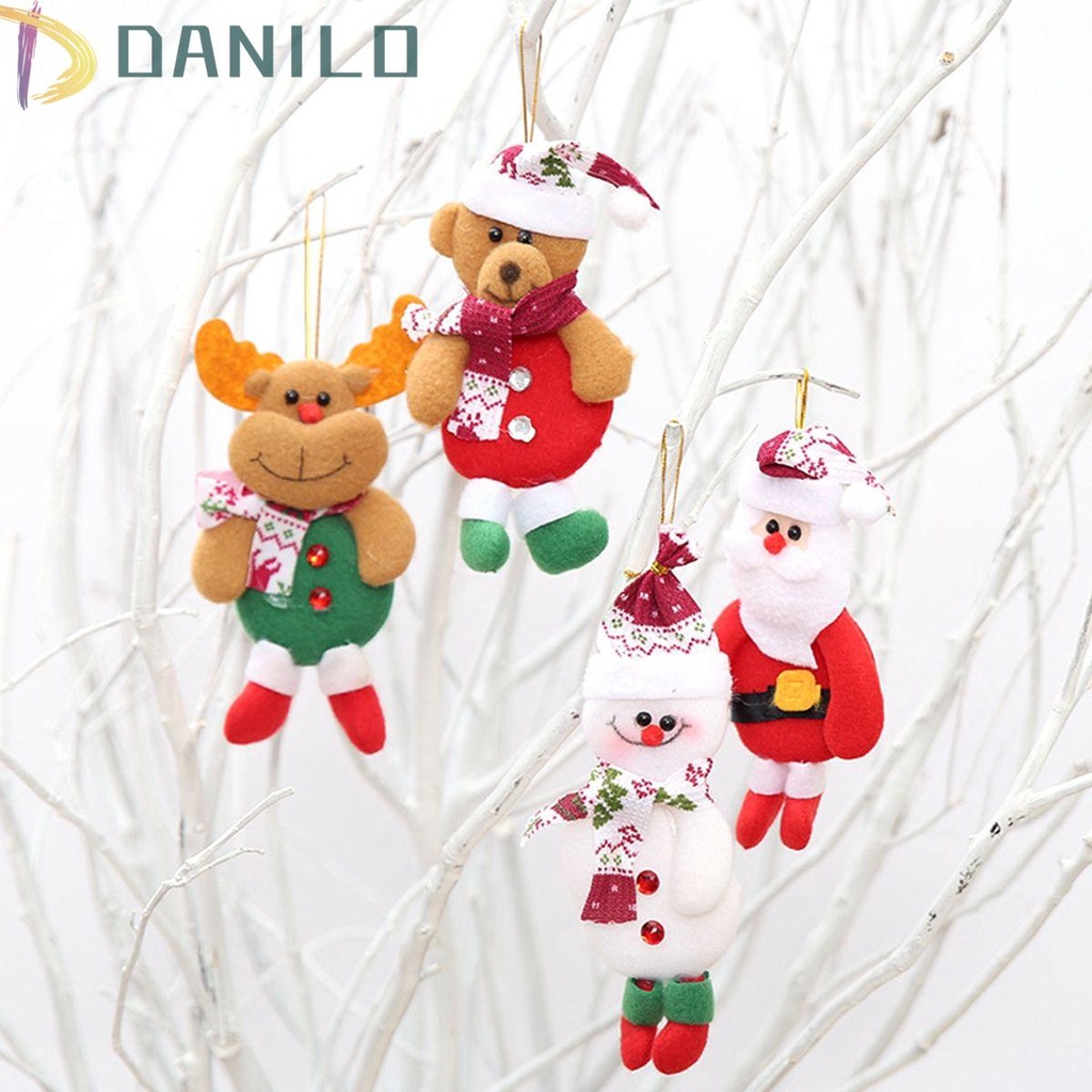 danilo-จี้ตุ๊กตาซานตาคลอส-สโนว์แมน-กวาง-หมี-น่ารัก-นิ่ม-สําหรับแขวนตกแต่งคริสต์มาส