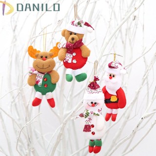 Danilo จี้ตุ๊กตาซานตาคลอส สโนว์แมน กวาง หมี น่ารัก นิ่ม สําหรับแขวนตกแต่งคริสต์มาส