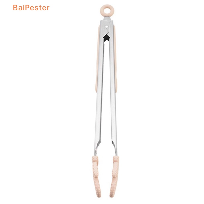 baipester-ที่คีบอาหาร-สเตนเลส-ซิลิโคน-ทนความร้อนสูง-ป้องกันการลวก-สําหรับคีบอาหาร-สเต็ก-บาร์บีคิว-ในครัวเรือน