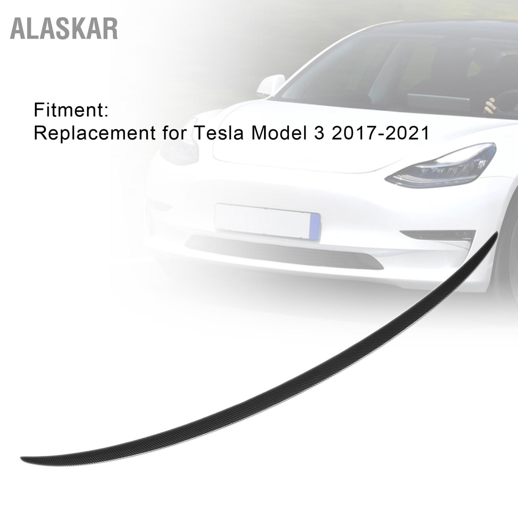 alaskar-สปอยเลอร์ฝากระโปรงหลังสีดำสำหรับดัดแปลงรถยนต์สำหรับ-tesla-รุ่น-3-2017-2021