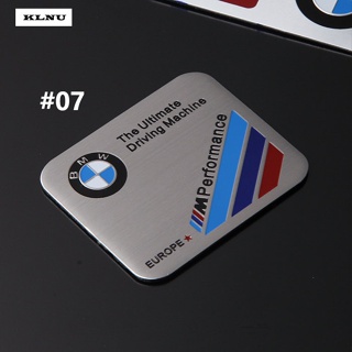 Klnu สติกเกอร์โลหะ ลายตราสัญลักษณ์ สําหรับติดตกแต่งรถยนต์ BMW M Power M6 M8 E46 E60 E39 E90 E30 F10